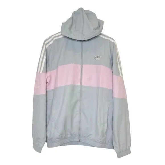 Adidas Originals Bandrix Windbreaker Full-Zip Jacket Men's Size Small Hooded - Picture 7 of 16